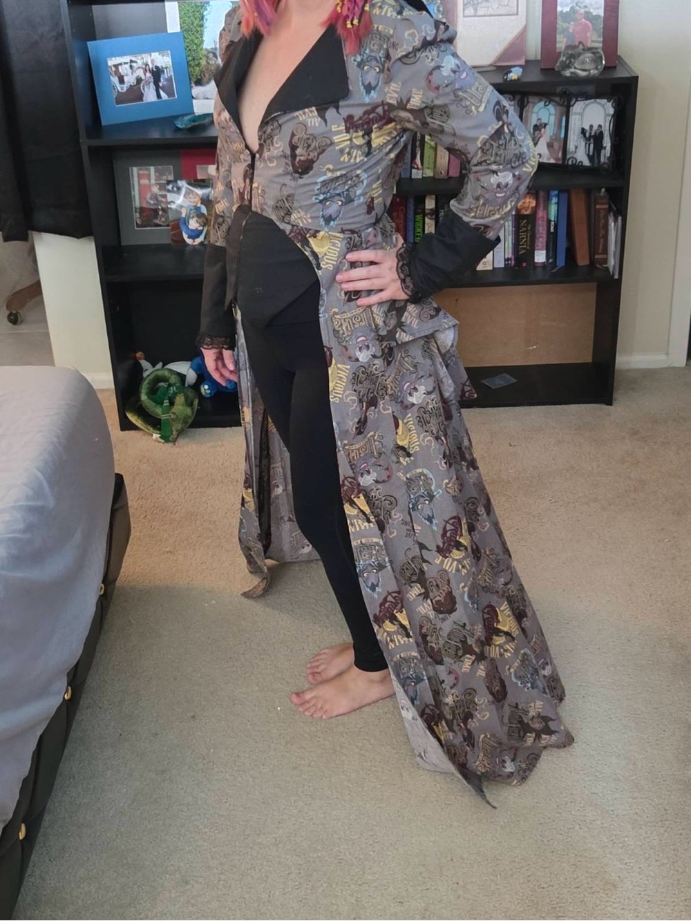Handmade Disney Villian Victorian styled  Trench Dress Coat